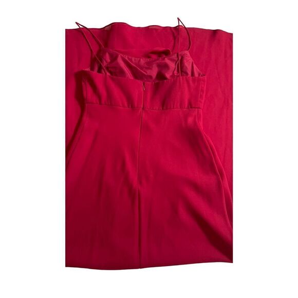 Michelangelo Prom/ Wedding Gown Red Maxi Dress Size M - Picture 7 of 12